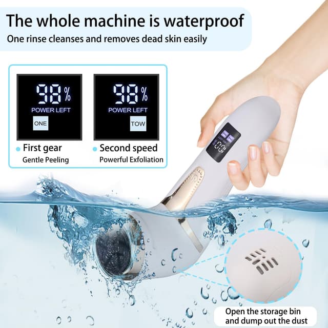 Detalle de Portable electric callus remover with 3 heads