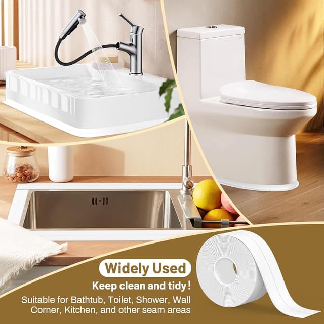 Thumbnail 5 de Fixmend Bath Sealant Strip 38mm x 3.2m rolls ๐