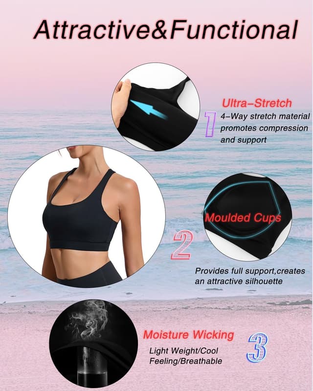 Thumbnail 5 de RUNNING GIRL Molded Cup High-Impact Sports Bra