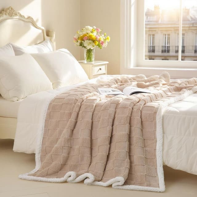 Detalle de Gracelife Sherpa Throw Blanket 150x200cm