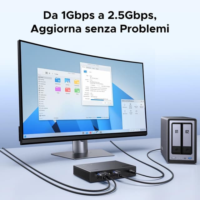 Detalle de UGREEN Switch Ethernet 5 Porte 2,5G