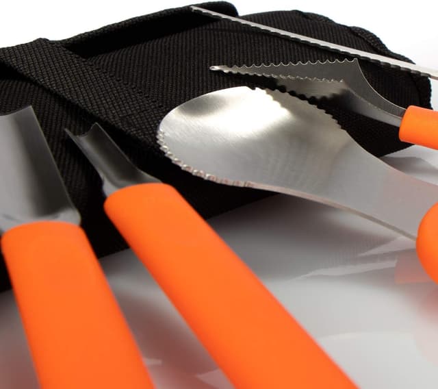 Thumbnail 3 de com-four® Ensemble de sculpture de citrouilles 6 pièces