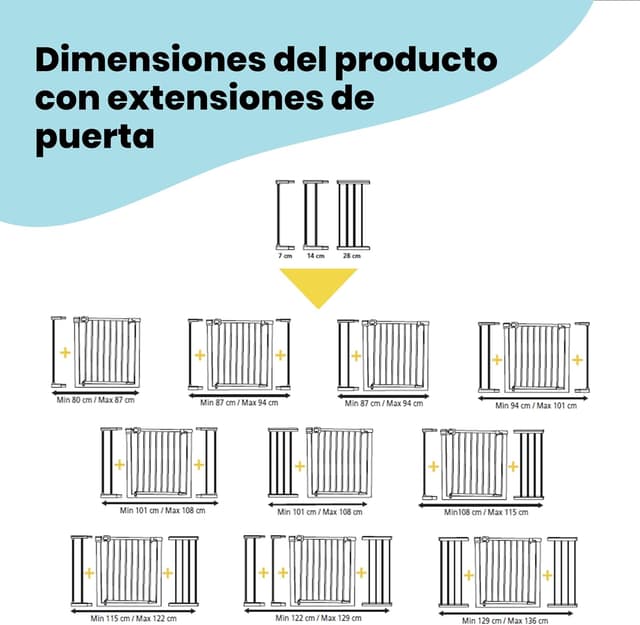 Thumbnail 8 de Safety 1st Auto Close Barrera Seguridad Infantil Sin Tornillos 🚧