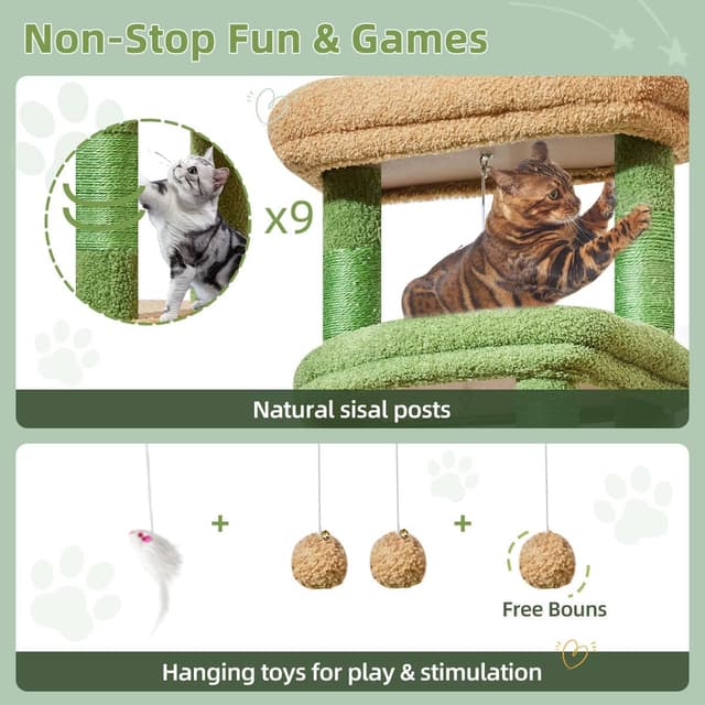 Thumbnail 5 de Taoqimiao MS034T Rascador para gatos 180 cm