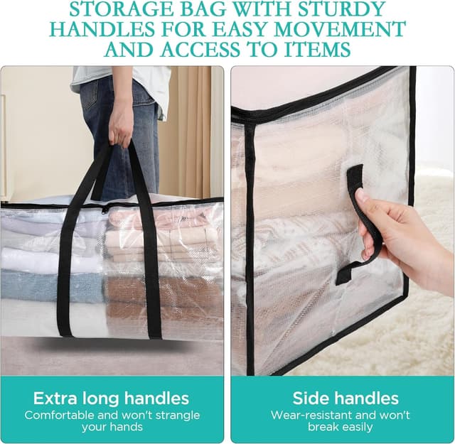 Thumbnail 4 de AiQInu 2 Pezzi Borse Trasloco 72 L