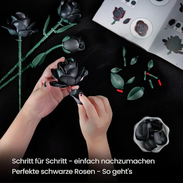 Detalle 1 de Millionspring Schwarzer Rosenstrauß 12 💐