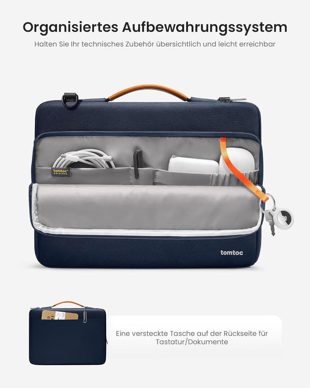 Detalle 2 de tomtoc 360° Tasche 15-Zoll Laptoptasche