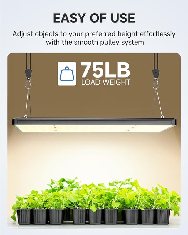 Thumbnail 2 de Fondwell 1/8 Adjustable Grow Light Hangers 12 Pack