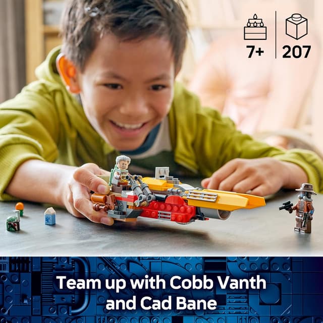Detalle de LEGO Star Wars 75437 Cobb Vanth’s Speeder set (incl. minifigures, blasters & jetpack)