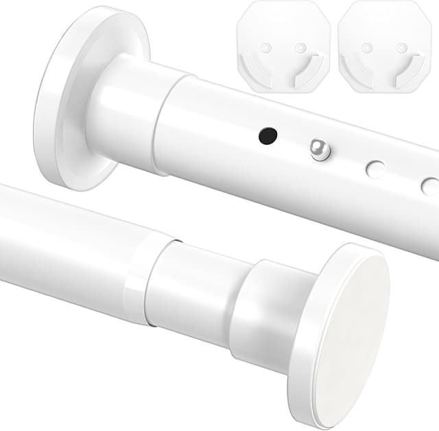 Detalle de WELDUN Vorhangstange ohne Bohren 32 mm