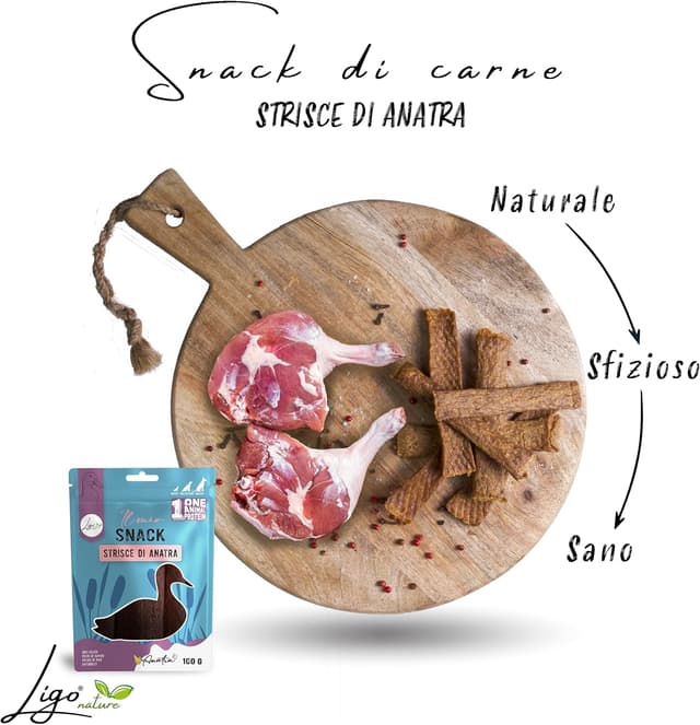 Thumbnail 1 de Ligo strisce snack carne 100 g (Anatra)