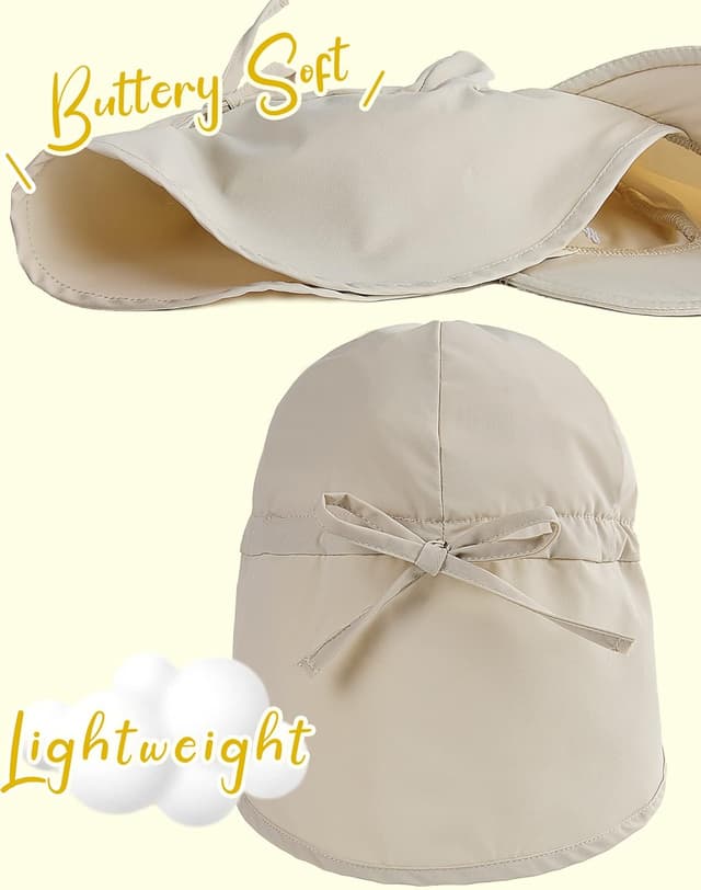 Thumbnail 3 de FURTALK Baby Sonnenhut mit Nackenklappe, UPF 50+ und verstellbarem Kinnband (Unisex)