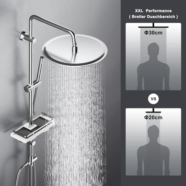 Detalle 2 de Görbach Colonna Doccia D30 cm acciaio inox