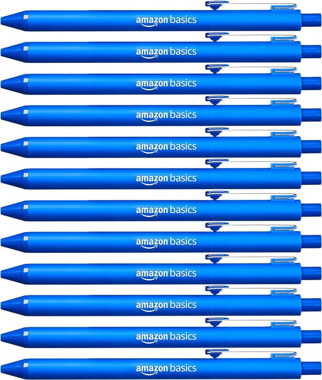 Detalle de Amazon Basics Einziehbarer Kugelschreiber 12er-Pack