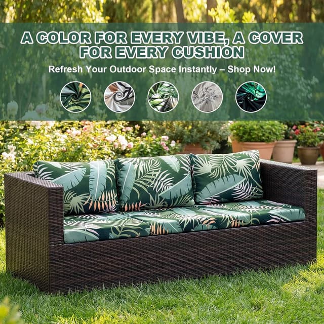 Detalle de Outdoor cushion covers 20–27 inch