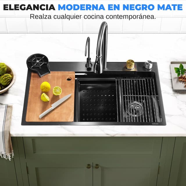 Thumbnail 3 de Serenelife fregadero cocina acero inoxidable