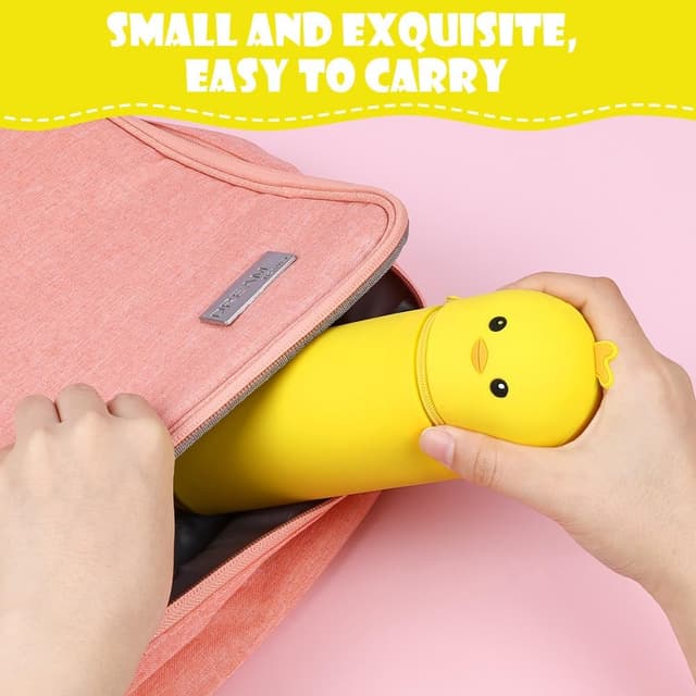 Detalle 2 de Vicloon astuccio telescopico in silicone 2 in 1 con cerniera impermeabile “Pulcino”