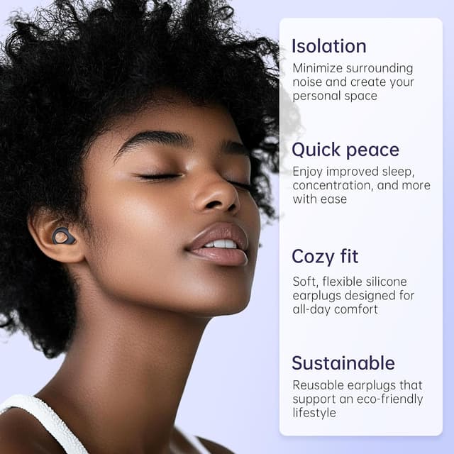 Thumbnail 5 de Reusable Silicone Ear Plugs 30dB Noise Reduction