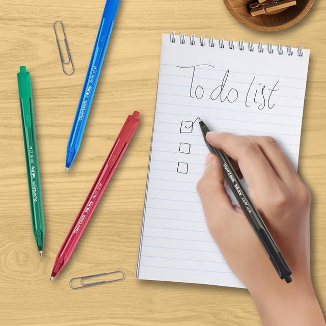 Detalle 2 de Paper Mate InkJoy 100RT Retractable Ballpoint Pens (Medium 1.0mm) – Black, 20 Pack