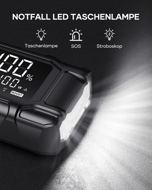 Thumbnail 5 de FLYLINKTECH 8000A Starthilfe Powerbank 26800mAh