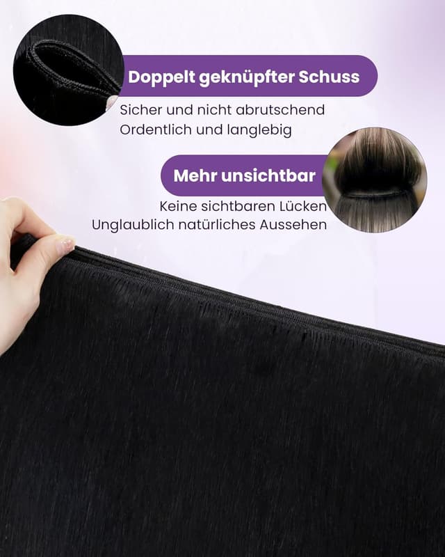 Detalle de LaaVoo Echthaar Tressen 60cm Remy