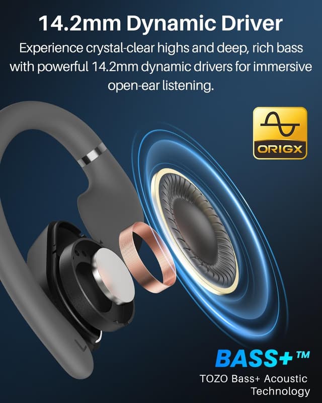 Thumbnail 3 de TOZO OpenWear Open-Ear Headphones 38h