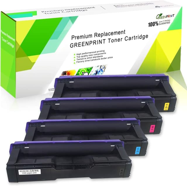 Detalle de GREENPRINT cartucce toner 4 colori compatibili SP C250/C261 alta capacità (2300 pagine) per RICOH Aficio SP C250DN/C250SF/C261