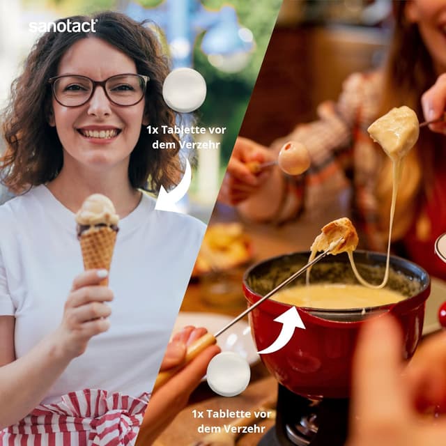 Detalle 2 de Sanotact Laktase 24.000 Depot Tabletten