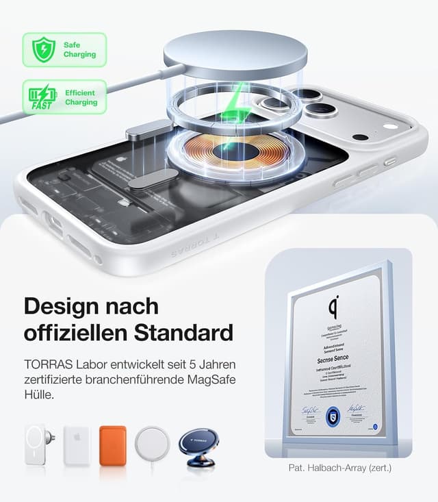 Thumbnail 5 de TORRAS Guardian-Mag Hülle für iPhone 17 Pro 3,66 m