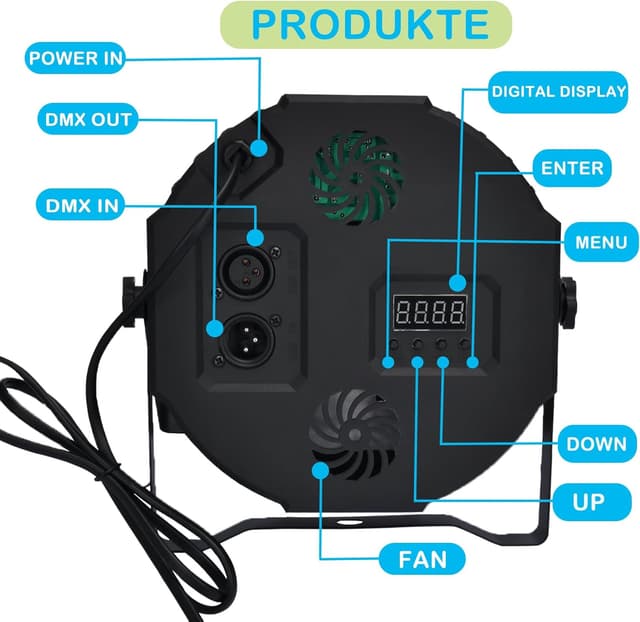 Thumbnail 4 de Lucfulyear LED Par Licht 36 LED RGB