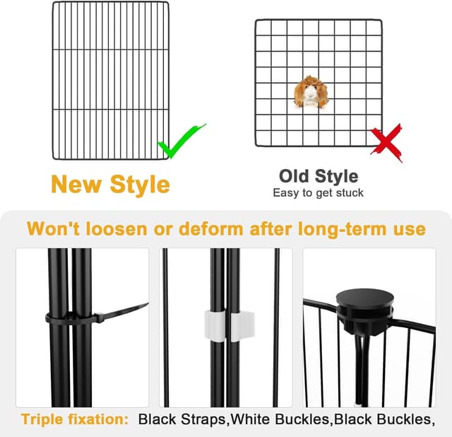 Thumbnail 2 de Aystkniet 122 cm Guinea Pig Playpen with Top Cover 🐾