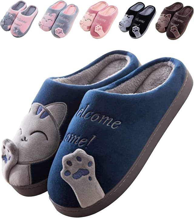 Thumbnail 6 de JACKSHIBO Winter-Hausschuhe mit Plüsch-Futter – warme Filzpantoffeln für Damen, Herren & Unisex