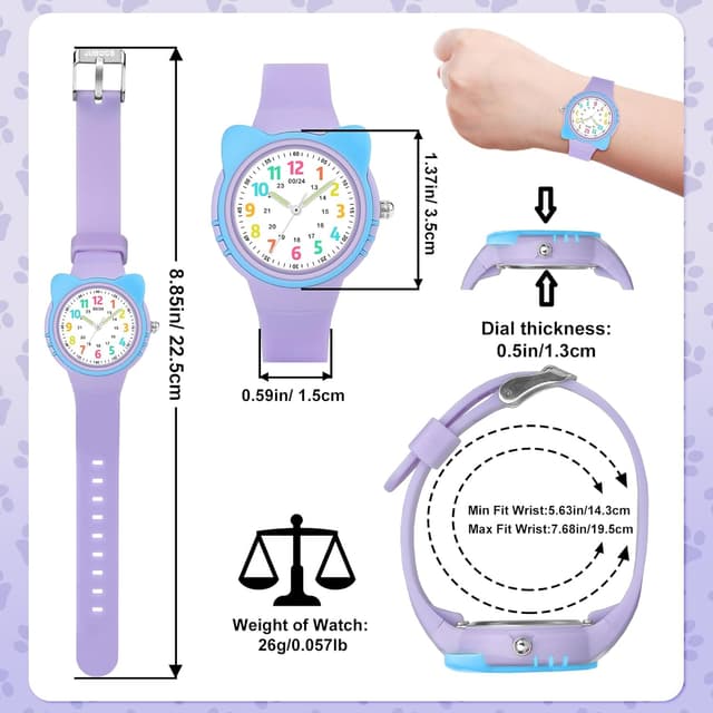 Thumbnail 4 de DTKID Montre Enfant Montre Enfant 30 m 12/24h