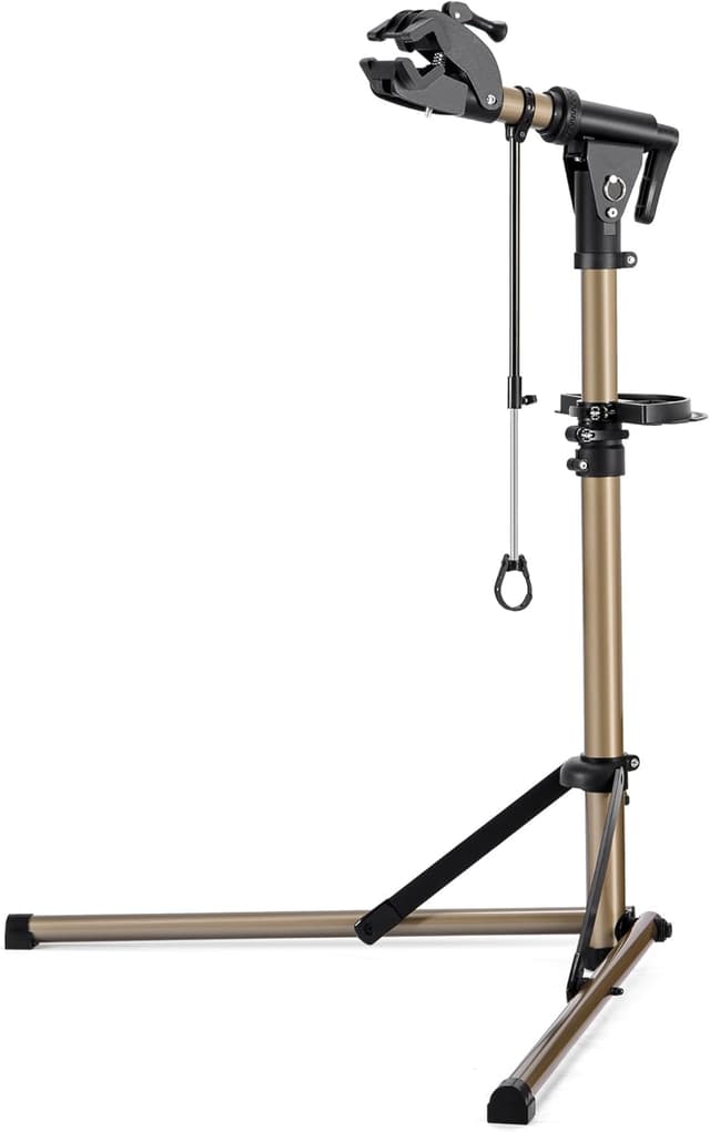 Detalle de CXWXC Foldable Bicycle Repair Stand (Height Adjustable, 360° Rotatable, up to 36 kg)