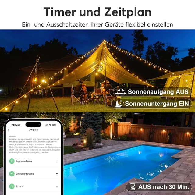 Thumbnail 4 de EIGHTREE WLAN Außensteckdose IP44 mit Timer