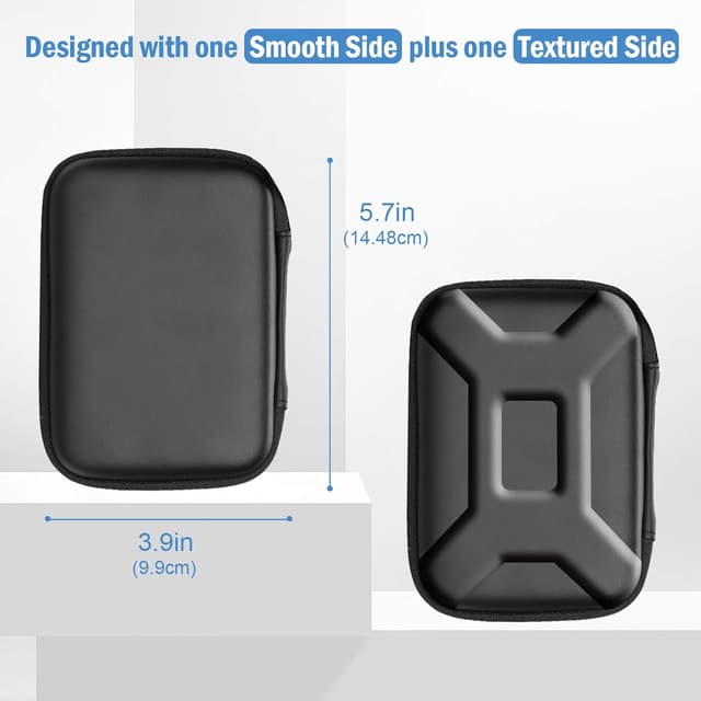 Detalle 2 de ProCase Portable External Hard Drive Case (2.5-inch) with lanyard and cable pockets