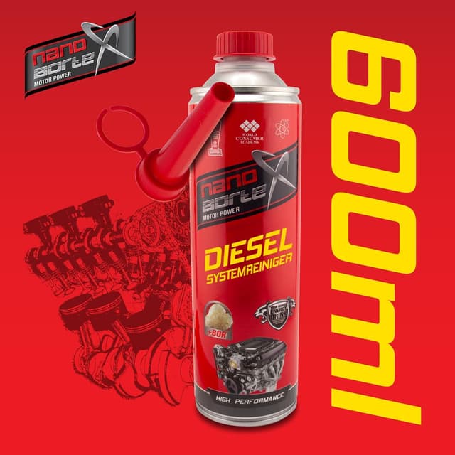 Detalle de NanoBorTeX Diesel-Systemreiniger 600 ml mit BOR – Reiniger & Additiv für Dieselmotoren