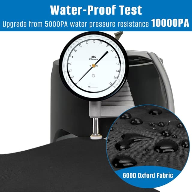 Detalle de SIRUITON Gartenmöbelabdeckung wasserdicht 420D