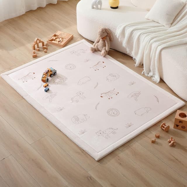 Thumbnail 6 de Hakuna Matte CloudSoft Baby Play Mat (Dark Gray/Coral Velvet) 200 x 280cm