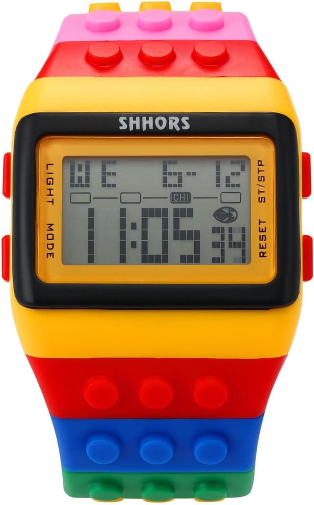 Thumbnail 2 de FENKOO Orologio digitale polso arcobaleno Rosso