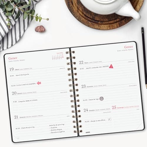 Thumbnail 2 de Finocam Agenda Espiral 2026 Semana Vista Horizontal 📒
