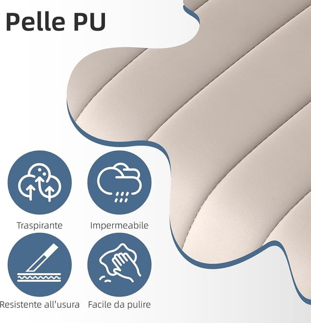 Detalle 1 de Youhauchair Sgabelli Cucina 3 pezzi, beige