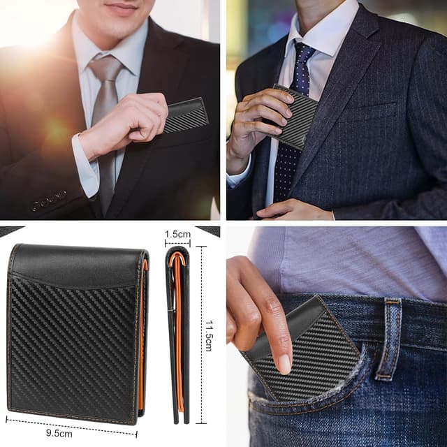 Detalle de BIAL Mens Wallet RFID blocking leather