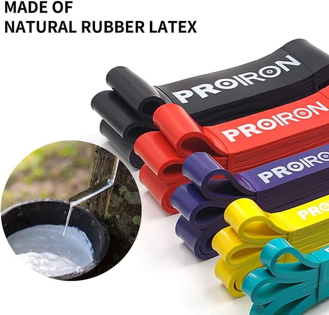 Detalle de PROIRON Resistance Bands & Pull Up Bands (Heavy Duty Latex Loop) – 2080mm long