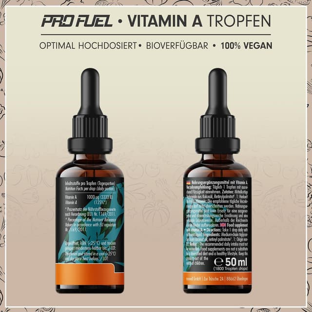 Detalle 2 de Vitamin A Tropfen FORTE 1000 µg, 1800 Tropfen