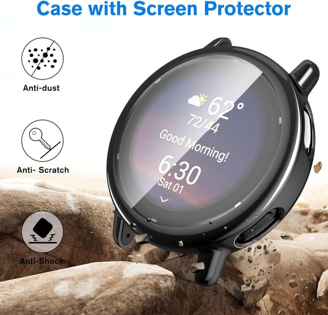 Detalle de FINTIE 3-Pack Screen Protector for Garmin Vivoactive 5 (Soft TPU Case Cover)