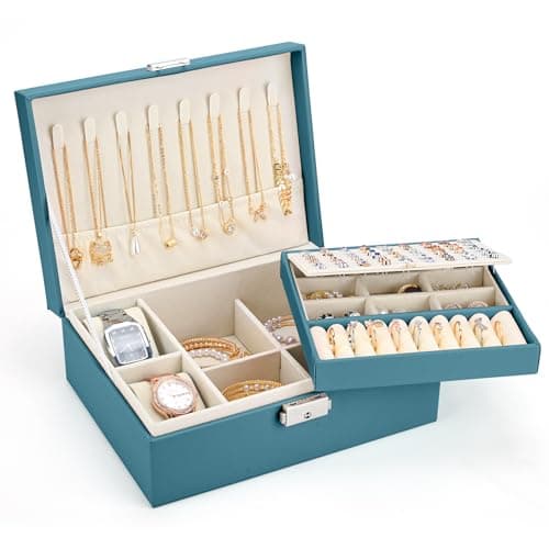 Detalle de Sofore Joyero Mujer 2 Capas Verde