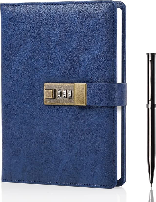 Detalle de WEMATE Lock Diary with 240 pages A5