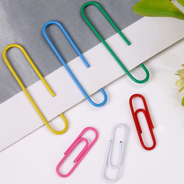 Thumbnail 2 de Vinaco Coloured Paper Clips 400 Pack 33mm & 50mm