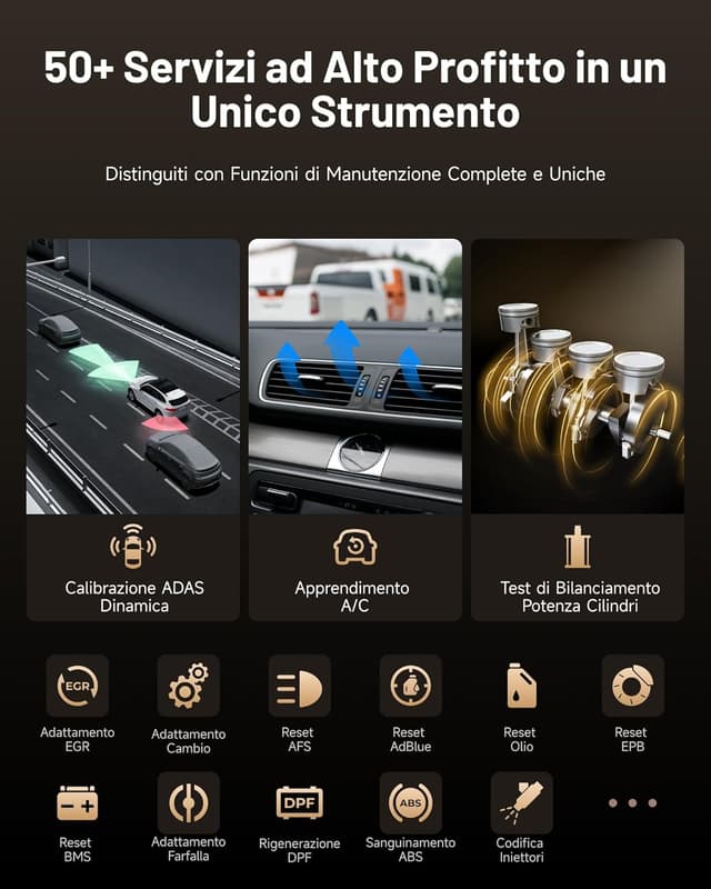 Thumbnail 6 de TOPDON ONE 10.1" bidirezionale OBD2 con J2534 Pass-Thru, codifica ECU e TopFix AI